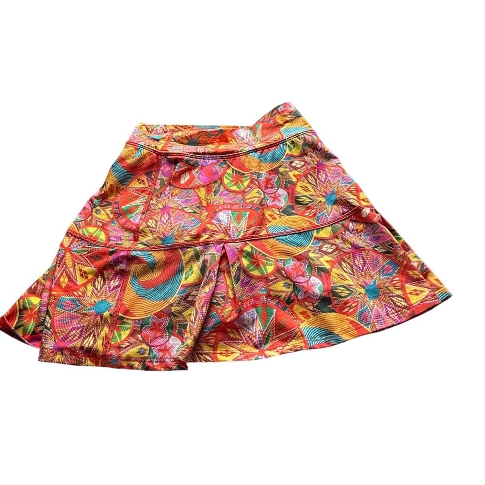 Dona Jo JoJo Skirt 2.0 Samba Print Athletic Running Tennis Skort Pockets Size 1